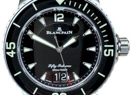 Blancpain Fifty Fathoms 5050-12B30-B52A (2024) - Zwart wijzerplaat 45mm Titanium