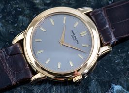 Patek Philippe Calatrava 5032J (1995) - Zilver wijzerplaat 36mm Geelgoud