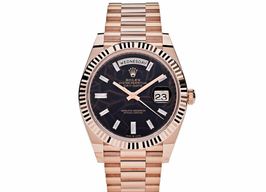 Rolex Day-Date 36 128235 (2023) - Brown dial 43 mm Rose Gold case