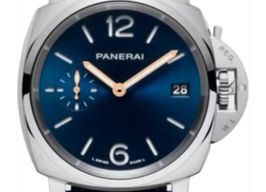 Panerai Luminor Due PAM01273 (2024) - Blauw wijzerplaat 38mm Staal