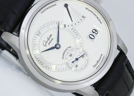 Glashütte Original PanoReserve 65-01-02-02-04 (2003) - Zilver wijzerplaat 39mm Staal