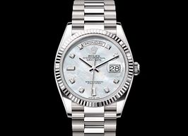 Rolex Day-Date 36 128239 (2025) - Wit wijzerplaat 36mm Witgoud