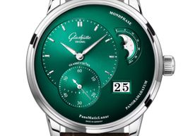 Glashütte Original PanoMaticLunar 1-90-02-13-32-62 (2025) - Groen wijzerplaat 40mm Staal