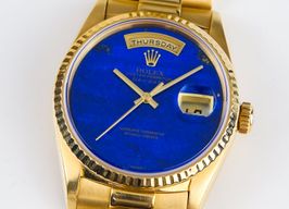 Rolex Day-Date 36 18238 (1989) - Blauw wijzerplaat 36mm Geelgoud
